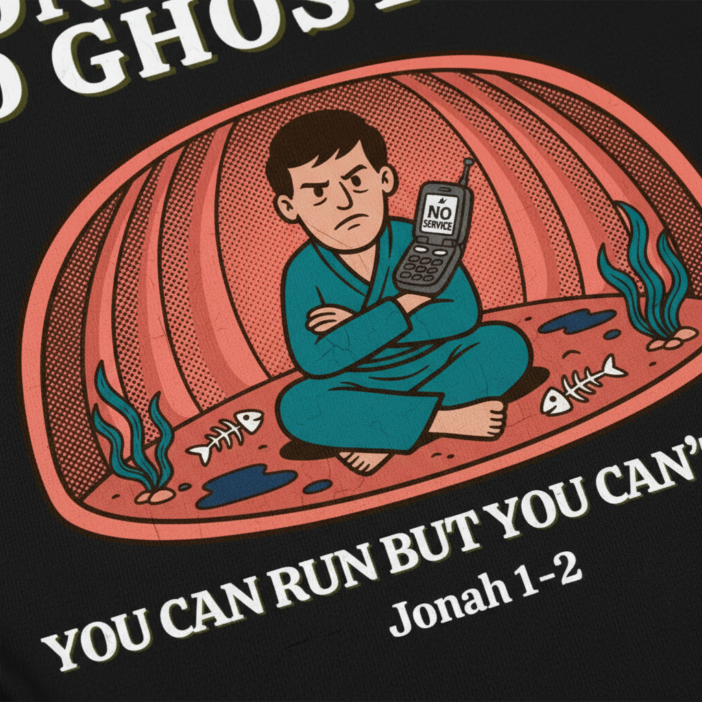 Jonah Tried to Ghost God T-Shirt__detail