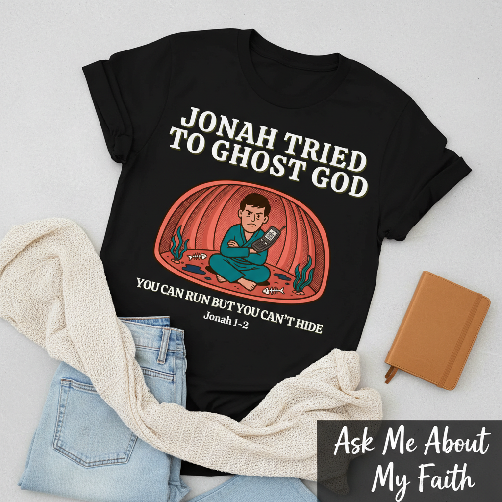 Jonah Tried to Ghost God T-Shirt__pair