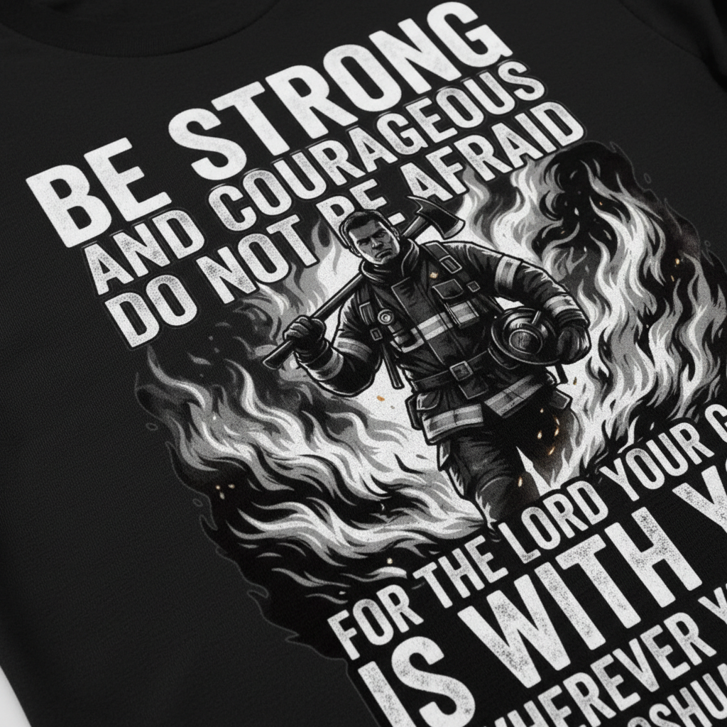 Firefighter Courage T-Shirt__detail