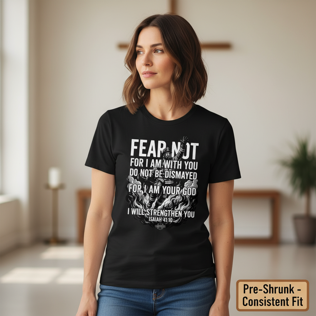 Fear Not Firefighter T-Shirt__space