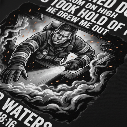Rescued by Faith T-Shirt__detail
