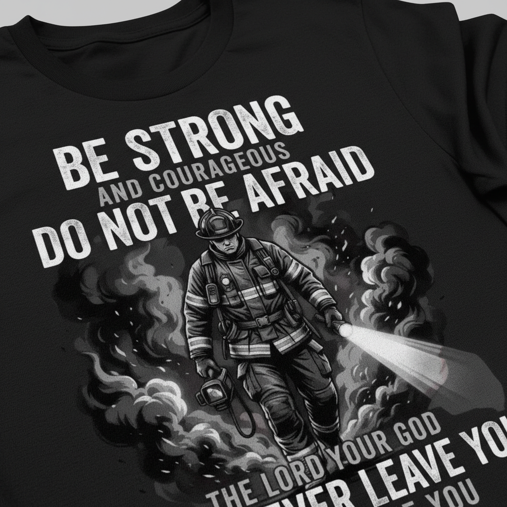 Fearless Firefighter Faith T-Shirt__detail