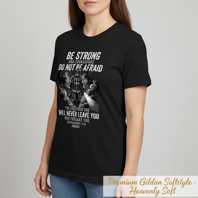 Fearless Firefighter Faith T-Shirt__space