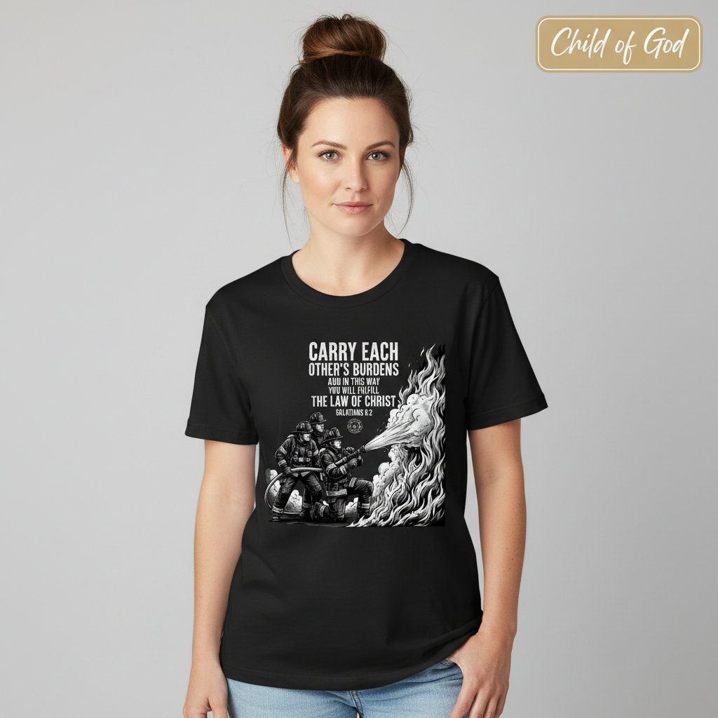 Law of Christ Firefighter T-Shirt__hero