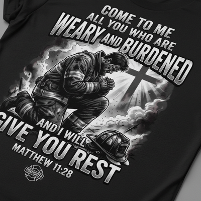 Give You Rest Firefighter T-Shirt__detail