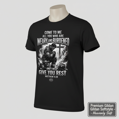 Give You Rest Firefighter T-Shirt__space