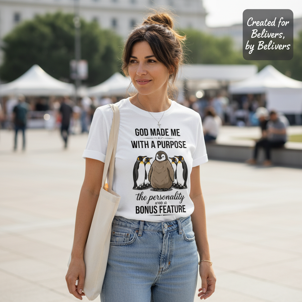Purpose and Personality Penguin T-Shirt__use