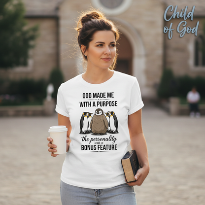 Purpose and Personality Penguin T-Shirt__lifestyle