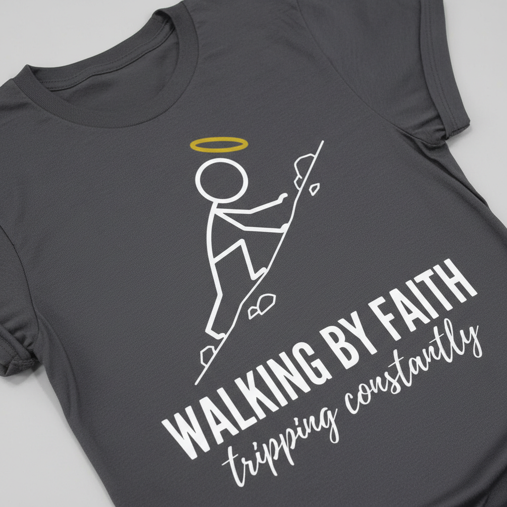 Walking by Faith T-Shirt__detail