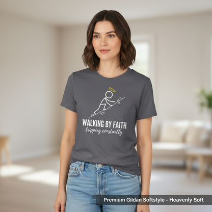 Walking by Faith T-Shirt__space