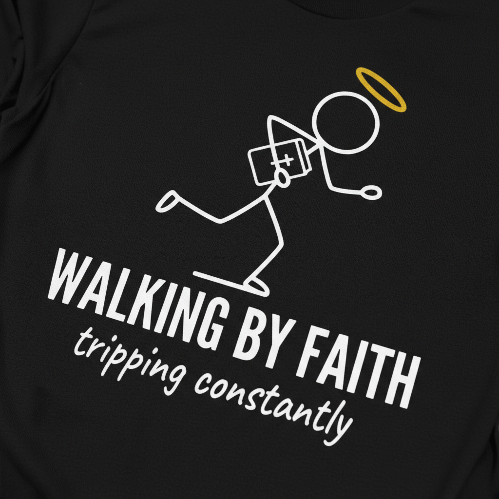 Walking by Faith T-Shirt__detail
