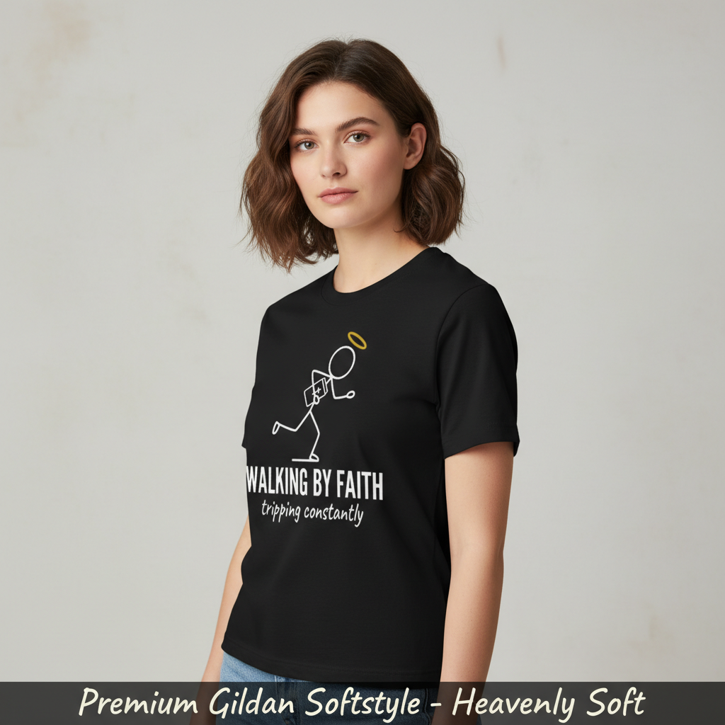 Walking by Faith T-Shirt__space