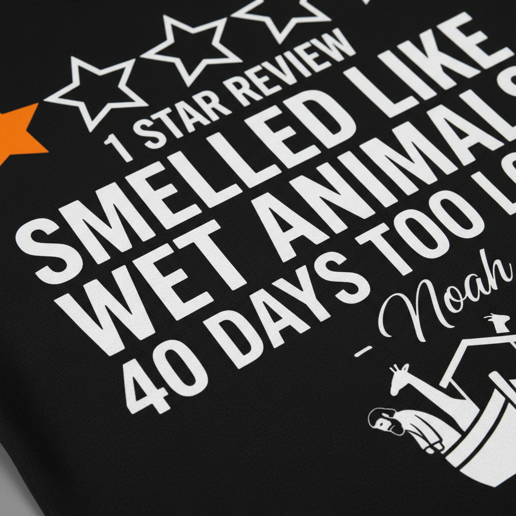 Noah's 1-Star Ark Review T-Shirt__detail