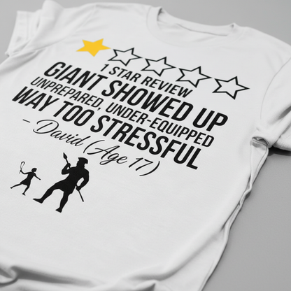One Star Goliath Review T-Shirt__detail