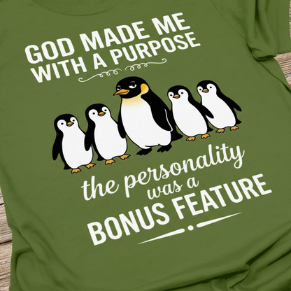 Purpose & Personality Penguin T-Shirt__detail
