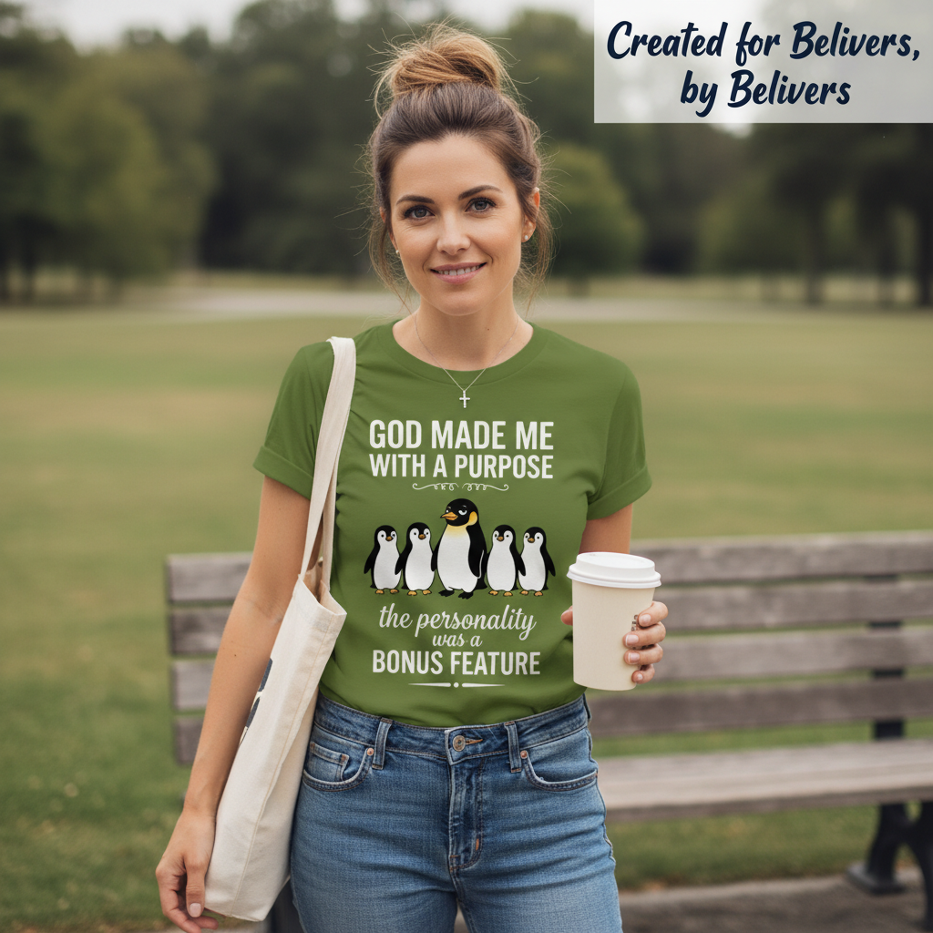 Purpose & Personality Penguin T-Shirt__lifestyle