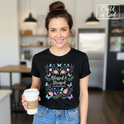 Blessed & Stressed T-Shirt__lifestyle