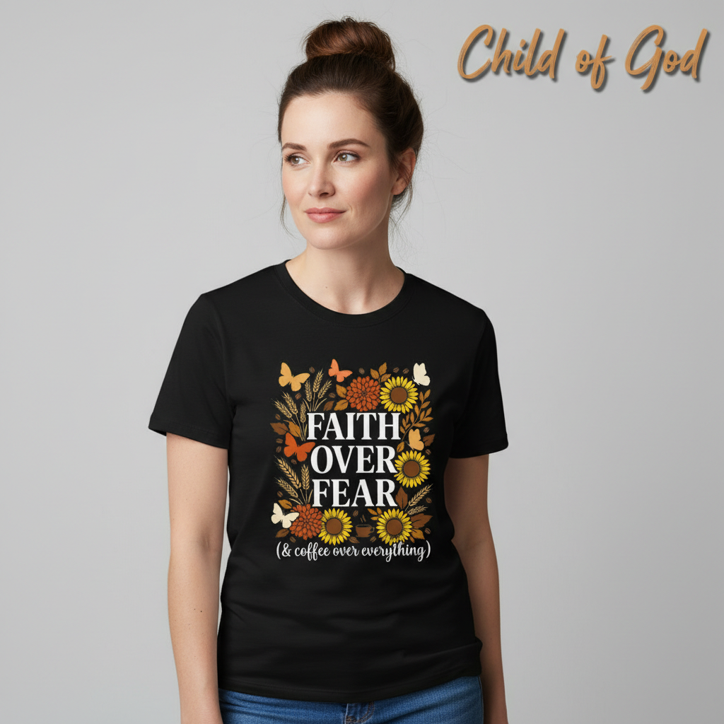 Faith Over Fear (& Coffee) T-Shirt__hero