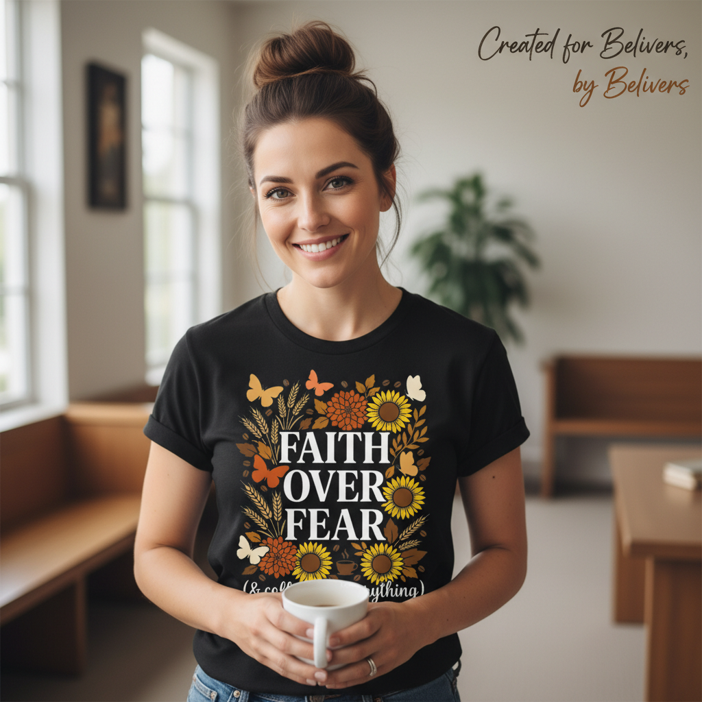 Faith Over Fear (& Coffee) T-Shirt__lifestyle