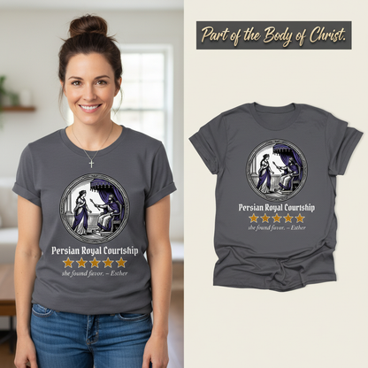 Persian Royal Courtship T-Shirt_model_flat