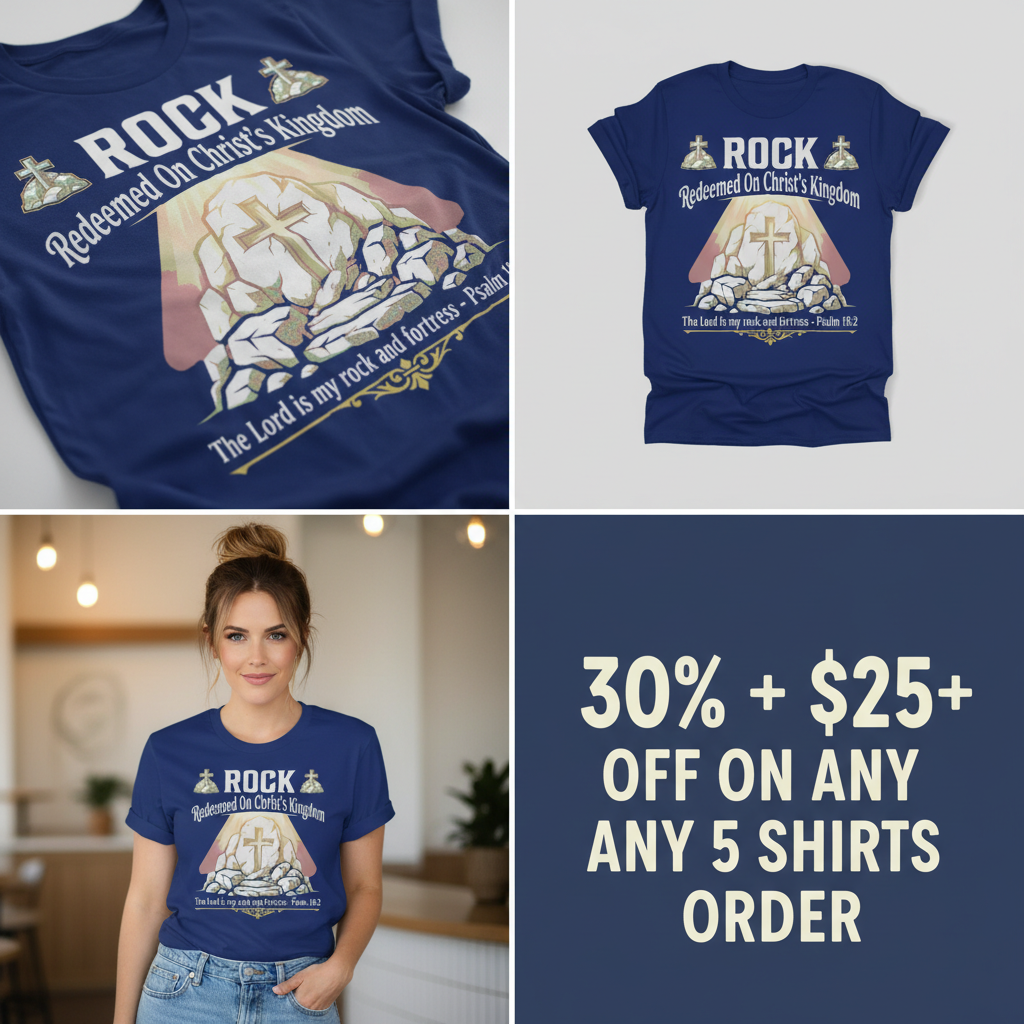 Christ the Rock Fortress T-Shirt_4_panel