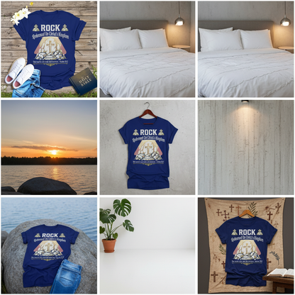 Christ the Rock Fortress T-Shirt_6color_grid