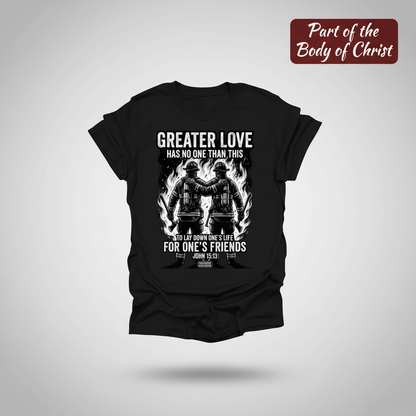Greater Love Firefighter T-Shirt_3d_float