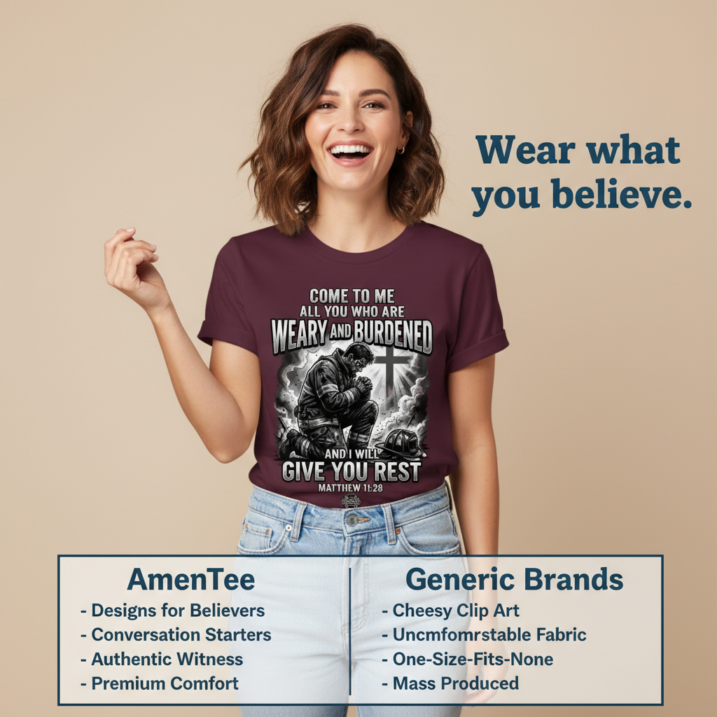 Give You Rest Firefighter T-Shirt_product_table