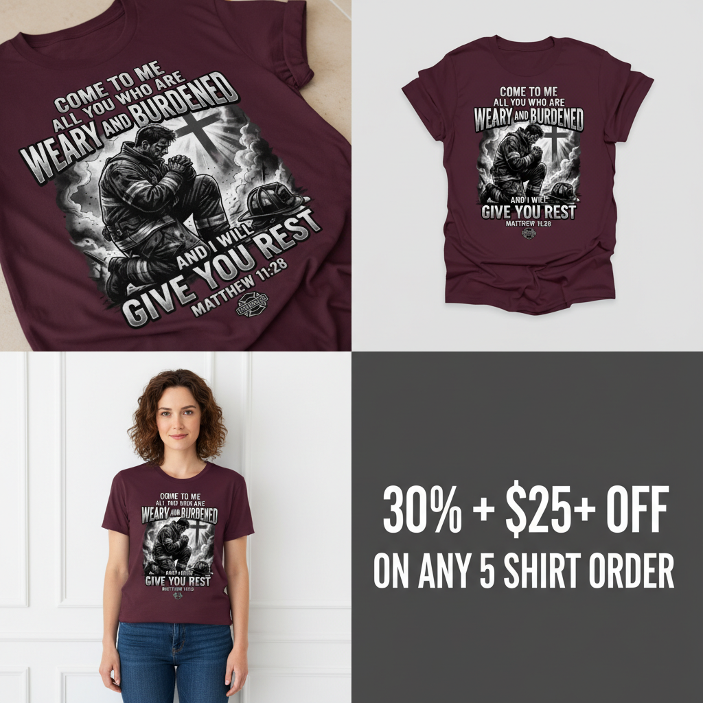 Give You Rest Firefighter T-Shirt_4_panel