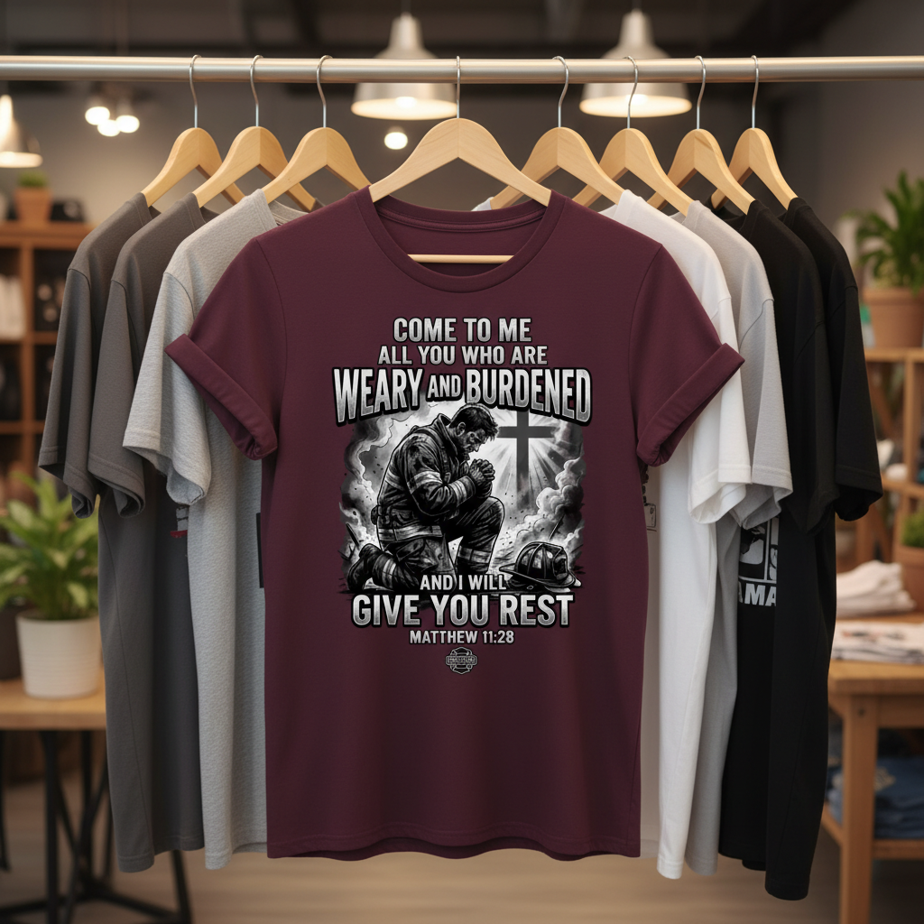 Give You Rest Firefighter T-Shirt_boutique_rack