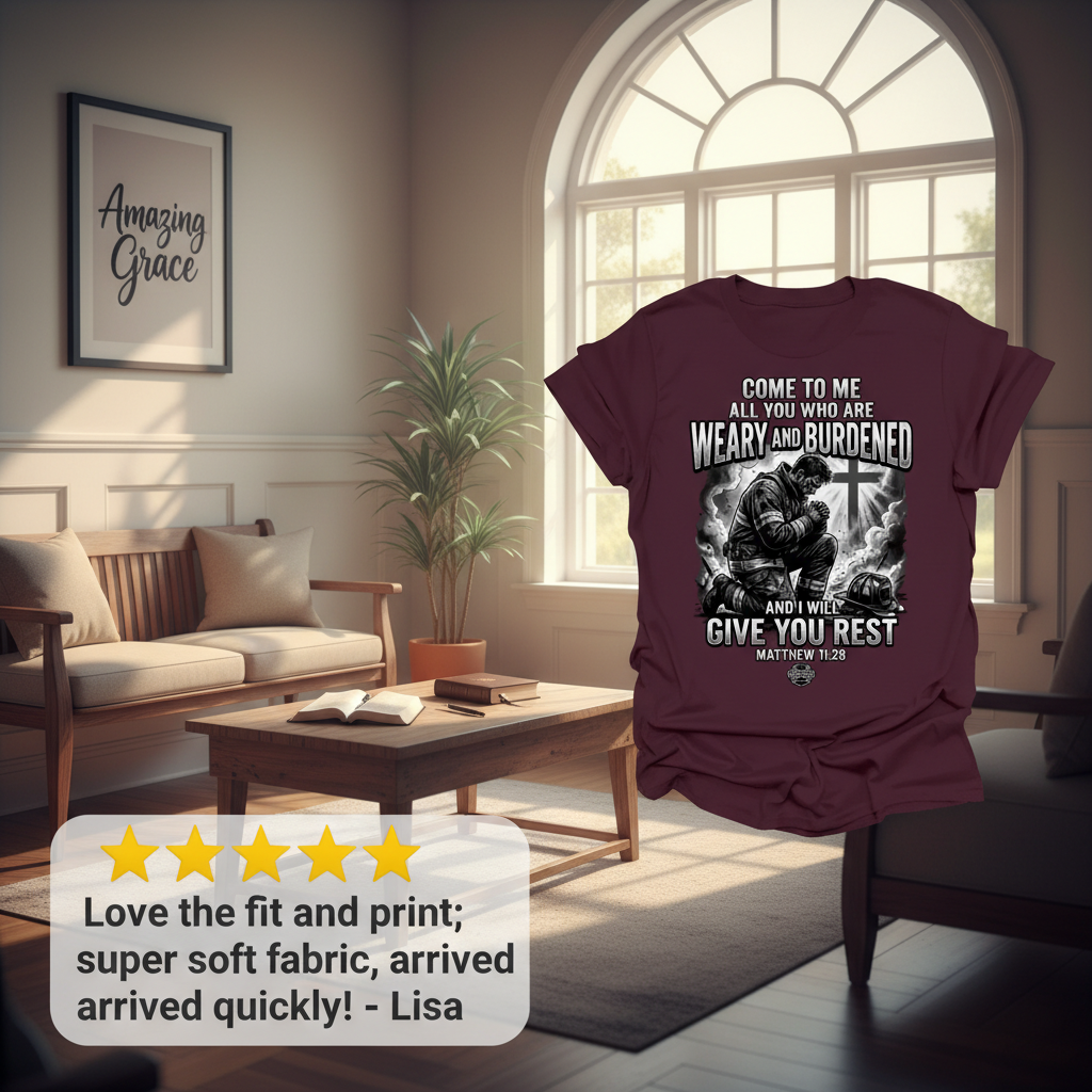 Give You Rest Firefighter T-Shirt_review_5star