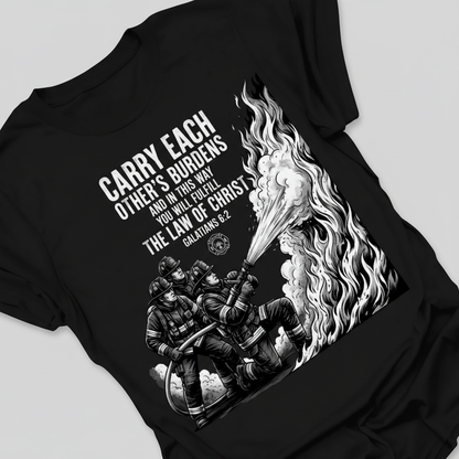 Law of Christ Firefighter T-Shirt_extreme_za