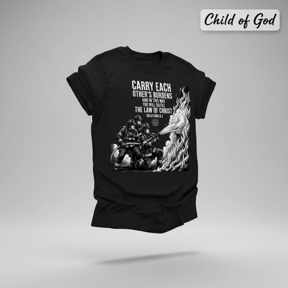 Law of Christ Firefighter T-Shirt_3d_float