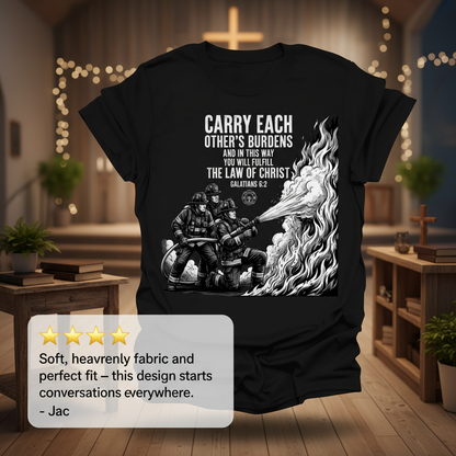 Law of Christ Firefighter T-Shirt_review_5star