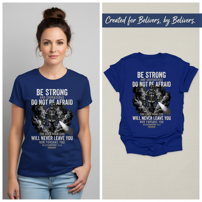 Fearless Firefighter Faith T-Shirt_model_flat