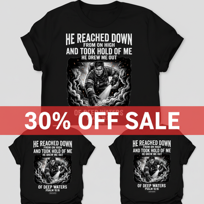 Rescued by Faith T-Shirt_triple_model