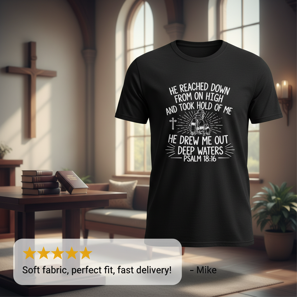 Rescued by Faith T-Shirt_review_5star