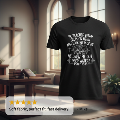 Rescued by Faith T-Shirt_review_5star
