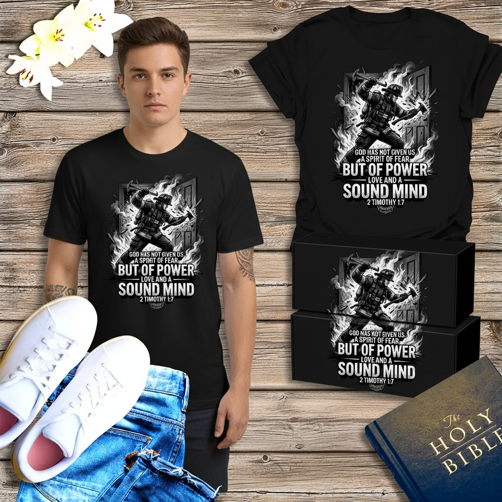 Fearless Firefighter Faith T-Shirt_dual_model_life
