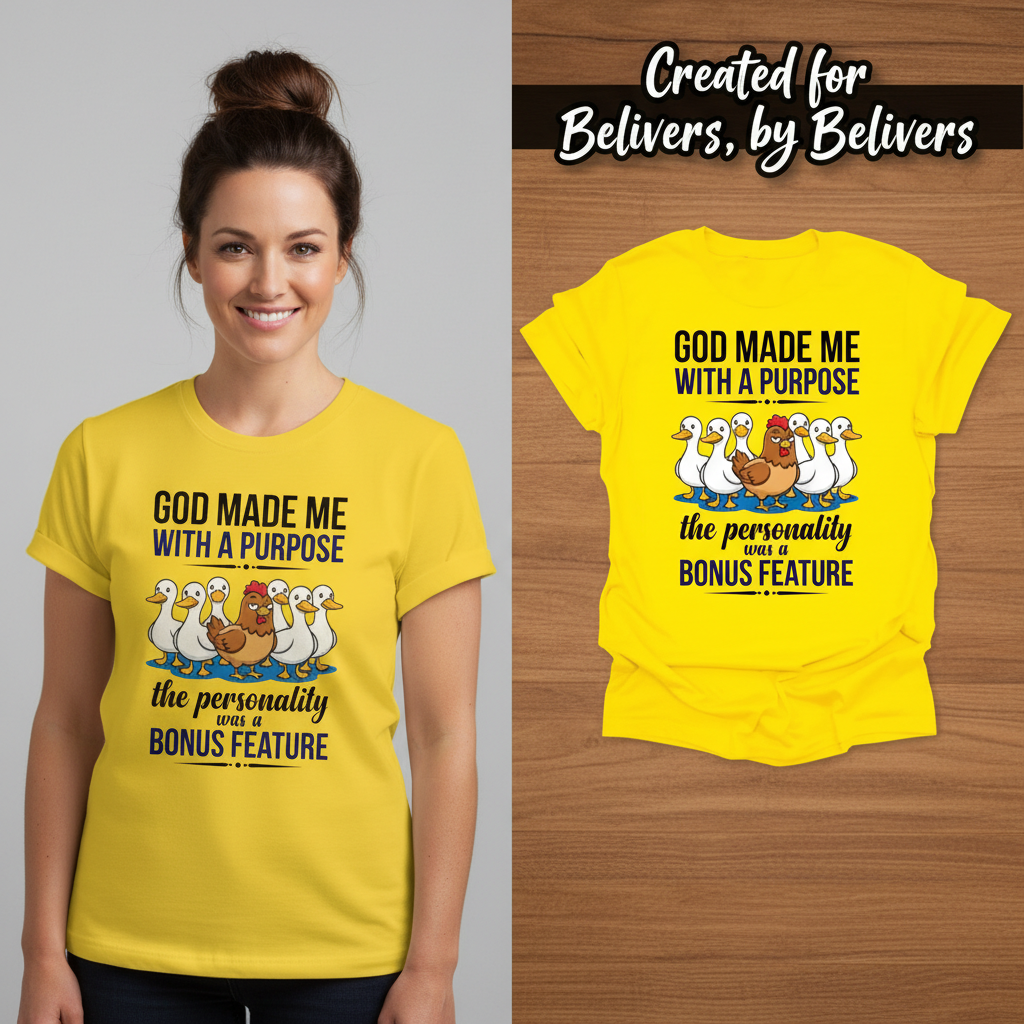 Purpose & Personality T-Shirt_model_flat