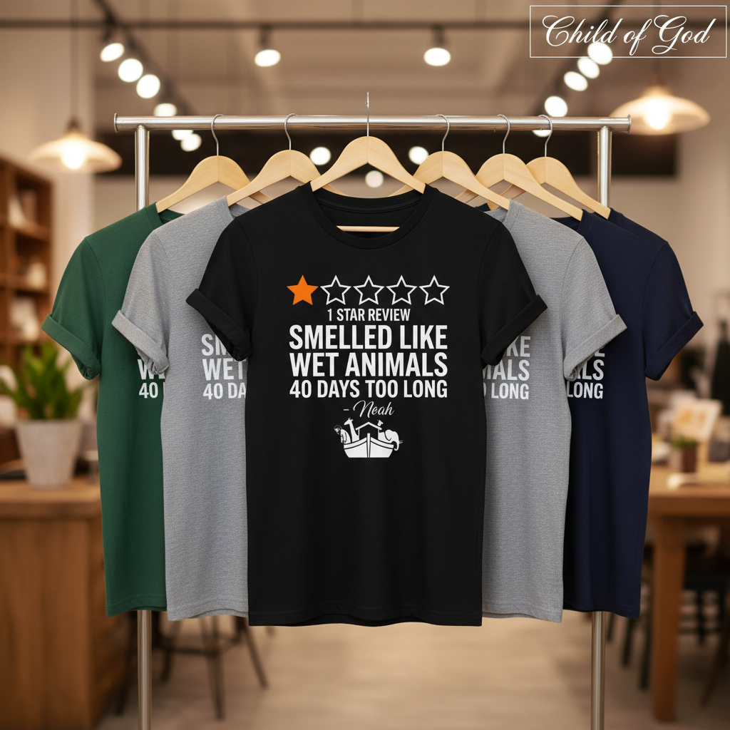 Noah's 1-Star Ark Review T-Shirt_boutique_rack