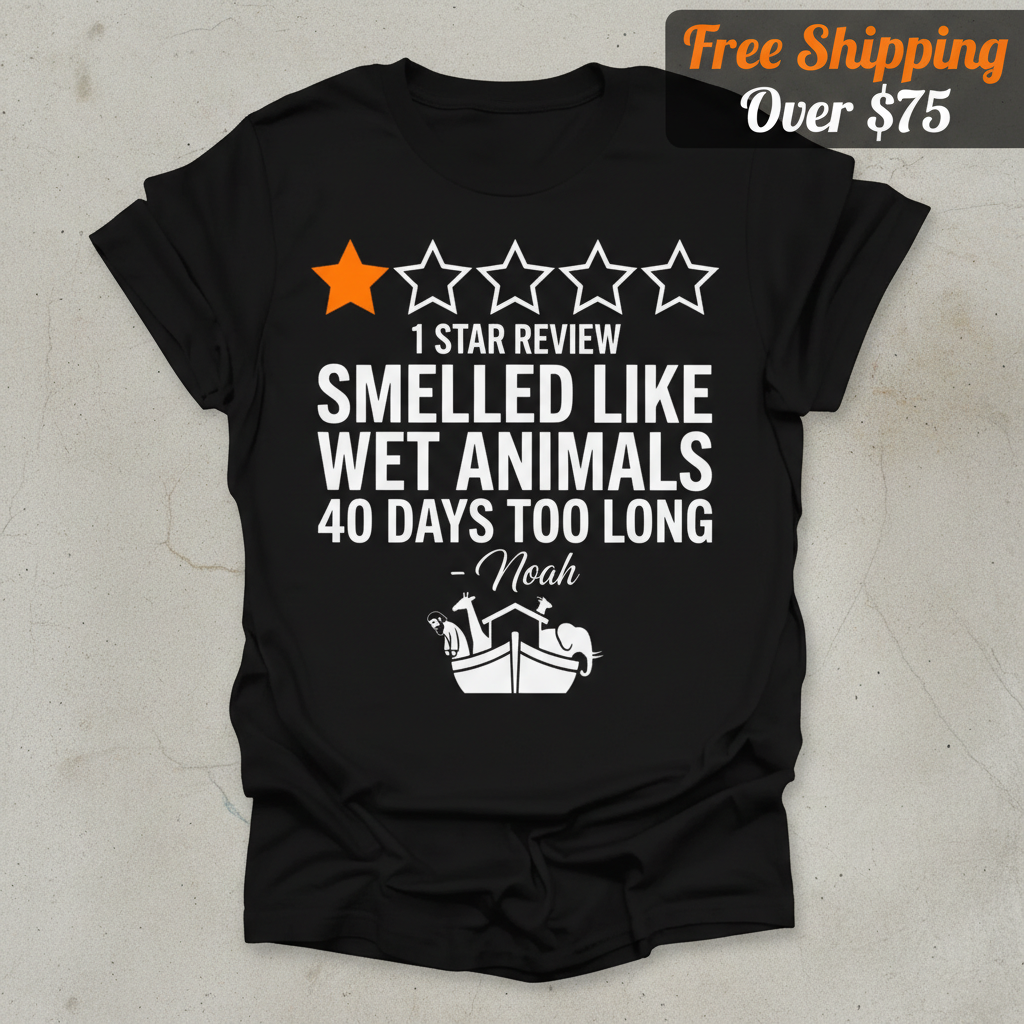 Noah's 1-Star Ark Review T-Shirt_clean