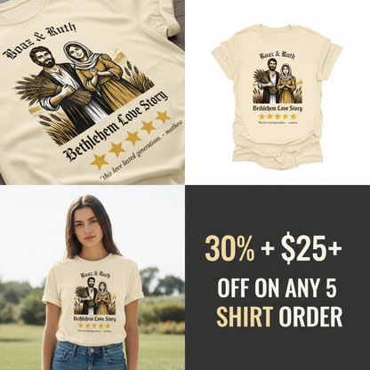 Boaz & Ruth Bethlehem Love Story T-Shirt_4_panel