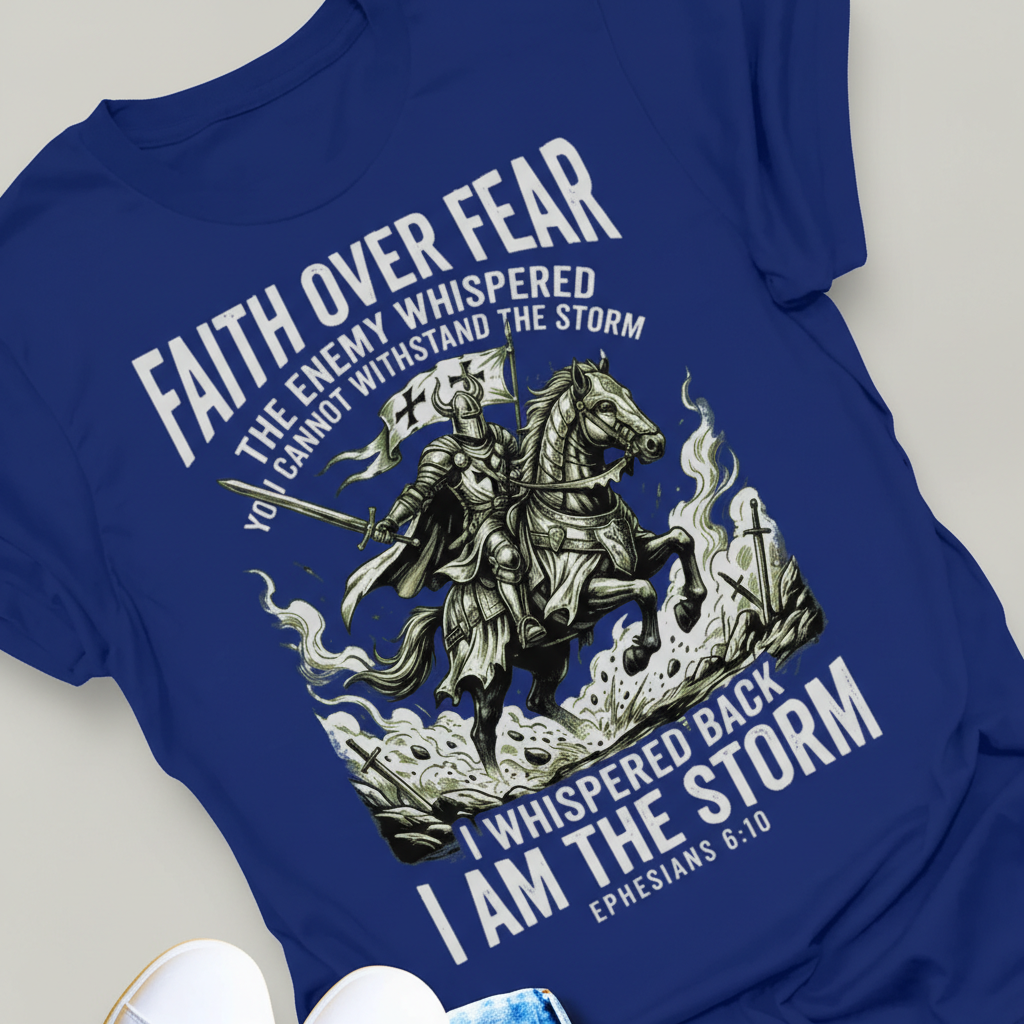Faith Over Fear Warrior T-Shirt_extreme_za