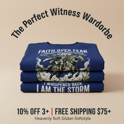 Faith Over Fear Warrior T-Shirt_stacked_promotion
