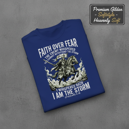 Faith Over Fear Warrior T-Shirt_fold_tilt