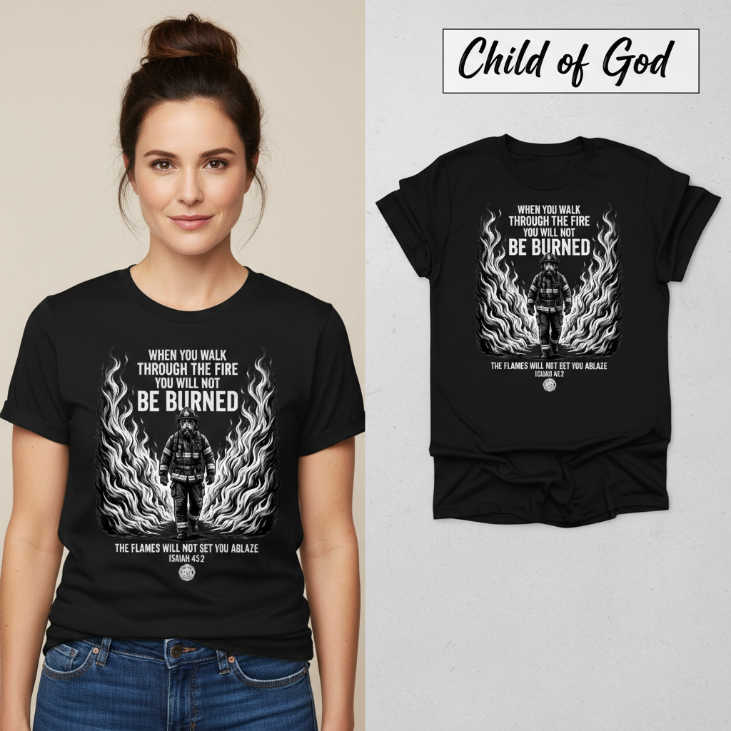 Walk Through Fire T-Shirt_model_flat