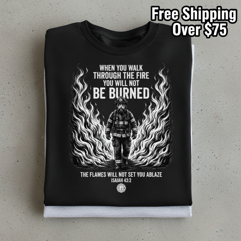 Walk Through Fire T-Shirt_stacked_flatlay