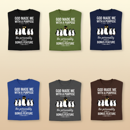 Purpose & Personality Penguin T-Shirt_6color_grid