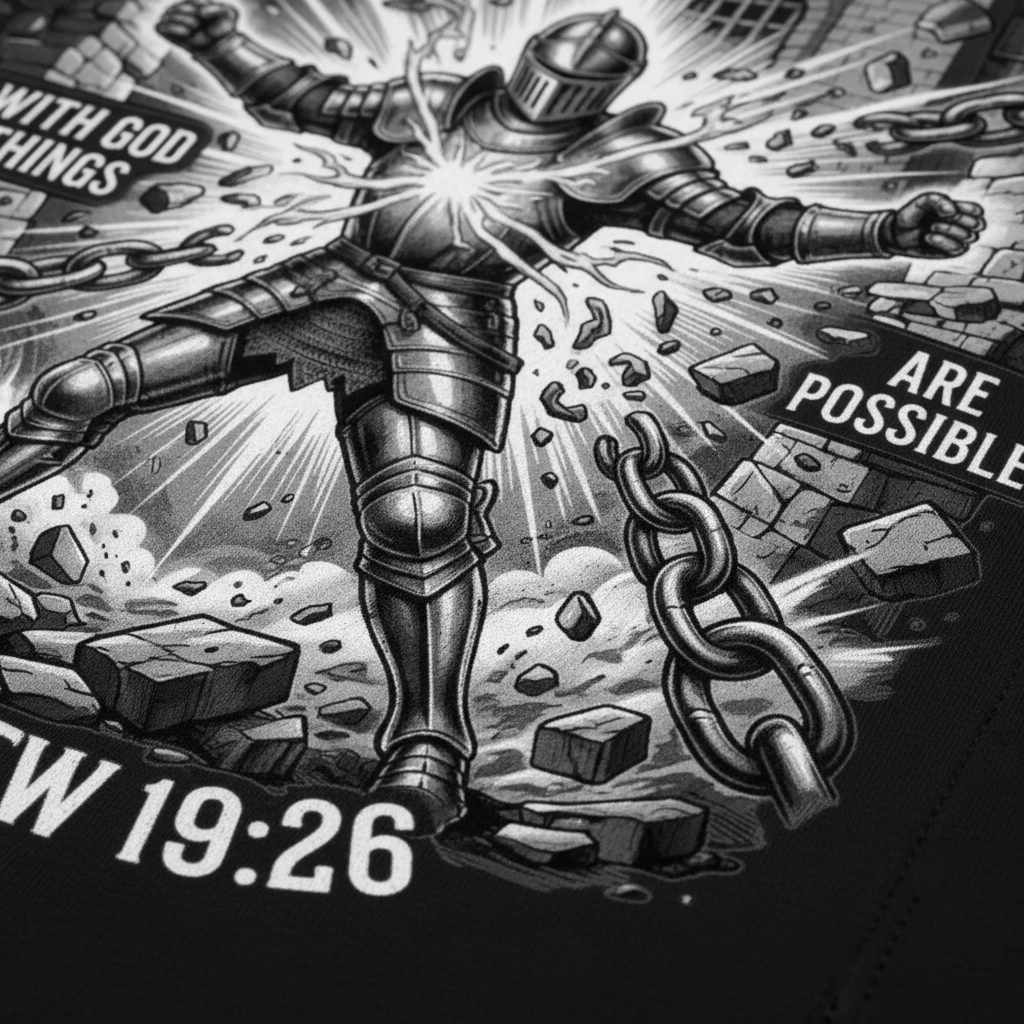 With God All Things Are Possible T-Shirt__detail